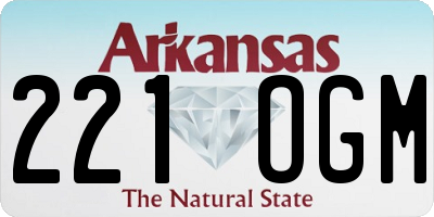 AR license plate 221OGM