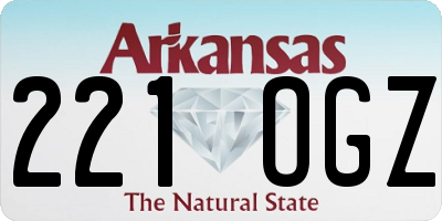 AR license plate 221OGZ