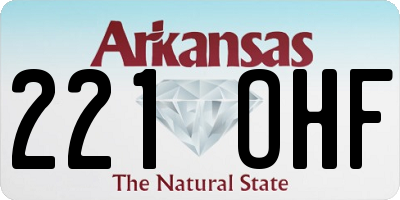 AR license plate 221OHF
