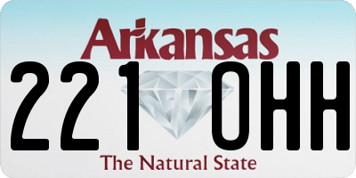 AR license plate 221OHH
