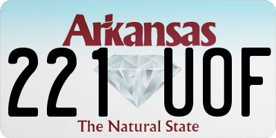 AR license plate 221UOF