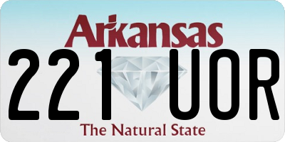 AR license plate 221UOR