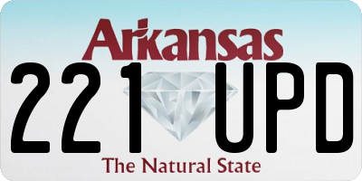 AR license plate 221UPD