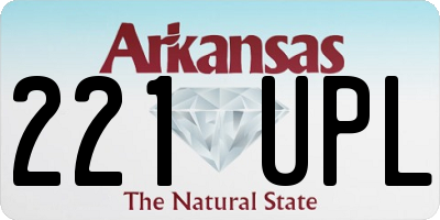 AR license plate 221UPL