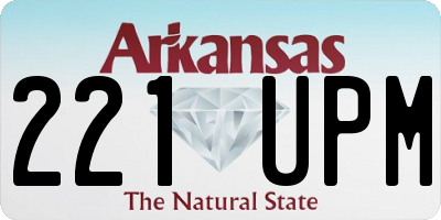 AR license plate 221UPM