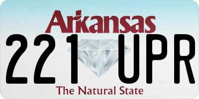 AR license plate 221UPR