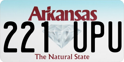 AR license plate 221UPU
