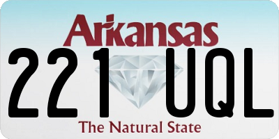 AR license plate 221UQL