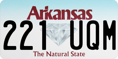 AR license plate 221UQM