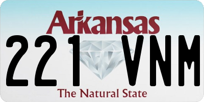 AR license plate 221VNM
