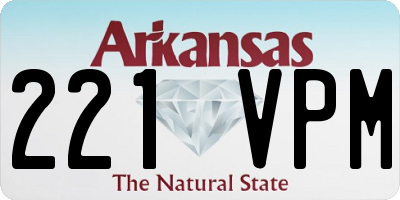 AR license plate 221VPM