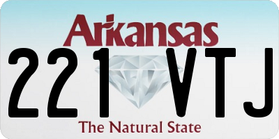 AR license plate 221VTJ