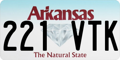 AR license plate 221VTK