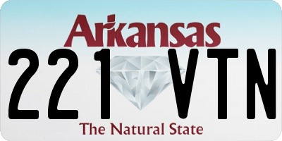 AR license plate 221VTN