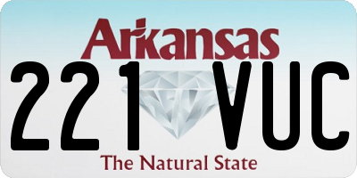 AR license plate 221VUC