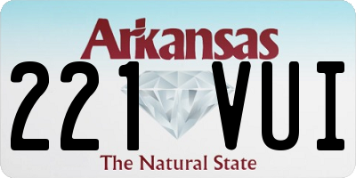 AR license plate 221VUI