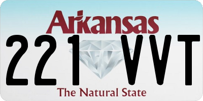 AR license plate 221VVT