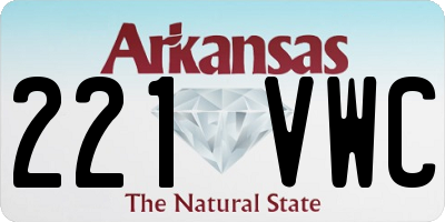 AR license plate 221VWC