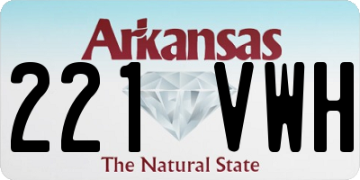 AR license plate 221VWH