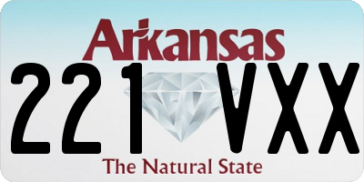 AR license plate 221VXX