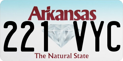 AR license plate 221VYC