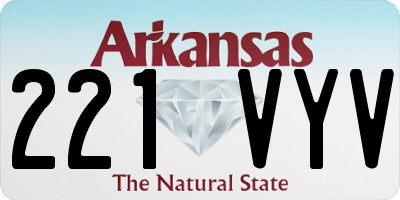 AR license plate 221VYV