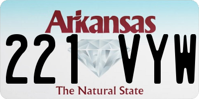 AR license plate 221VYW
