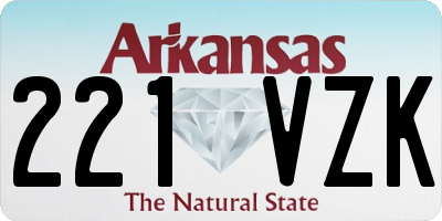 AR license plate 221VZK