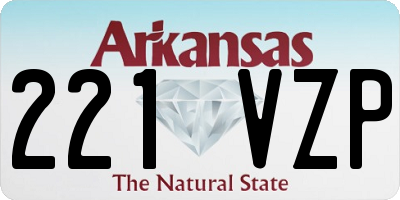 AR license plate 221VZP
