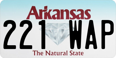 AR license plate 221WAP