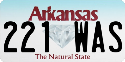 AR license plate 221WAS
