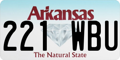 AR license plate 221WBU
