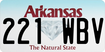 AR license plate 221WBV
