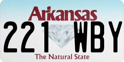 AR license plate 221WBY
