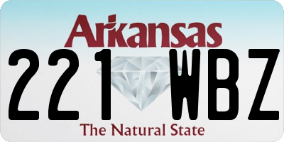 AR license plate 221WBZ