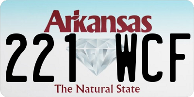 AR license plate 221WCF