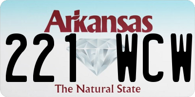 AR license plate 221WCW