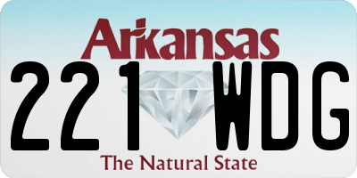 AR license plate 221WDG