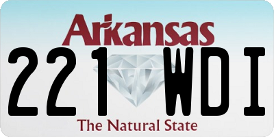 AR license plate 221WDI