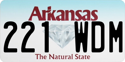 AR license plate 221WDM