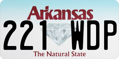 AR license plate 221WDP