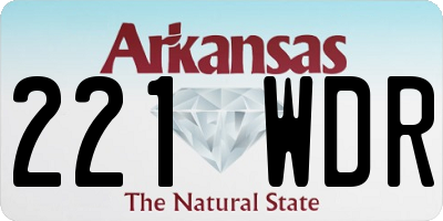 AR license plate 221WDR