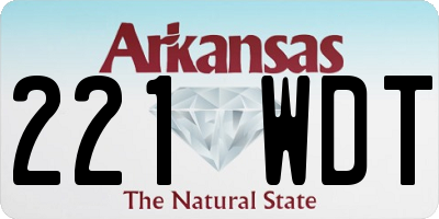 AR license plate 221WDT