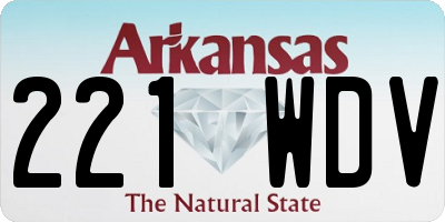 AR license plate 221WDV