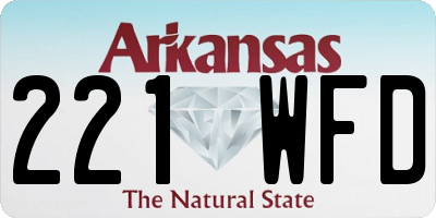 AR license plate 221WFD