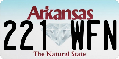 AR license plate 221WFN