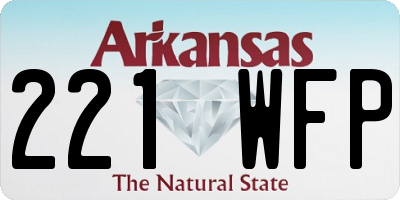 AR license plate 221WFP