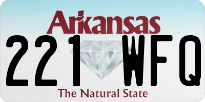 AR license plate 221WFQ