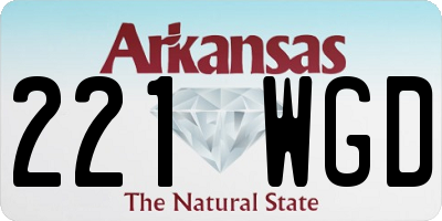 AR license plate 221WGD