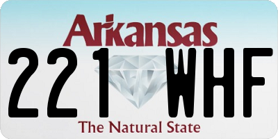 AR license plate 221WHF